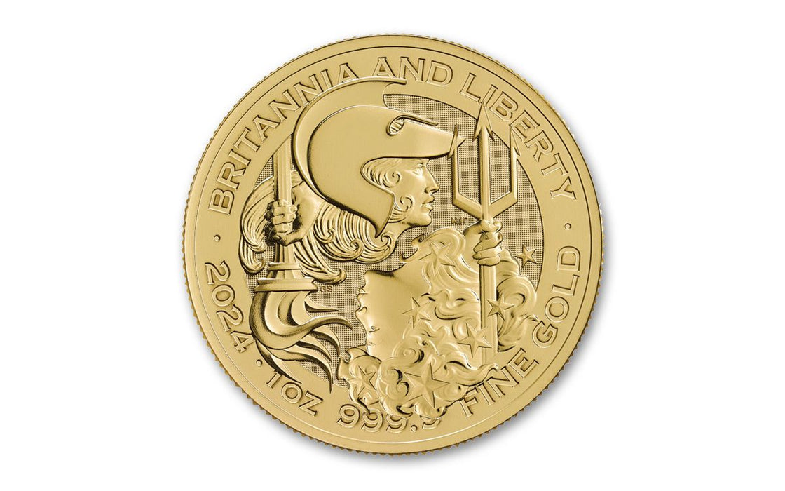 2024 GB £100 1oz Gold Britannia & Liberty NGC Graded