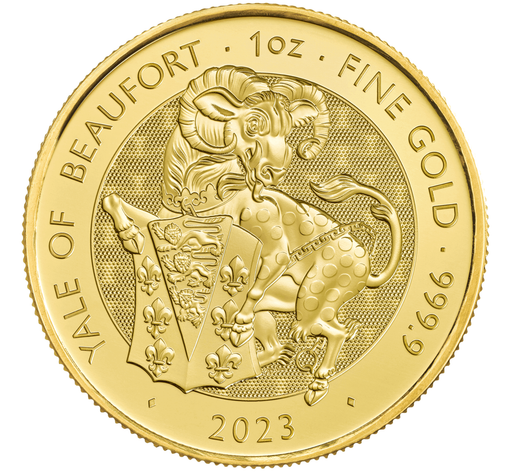 2023 1oz Royal Tudor Beasts Yale of Beaufort Gold Bullion Coin NGC MS69