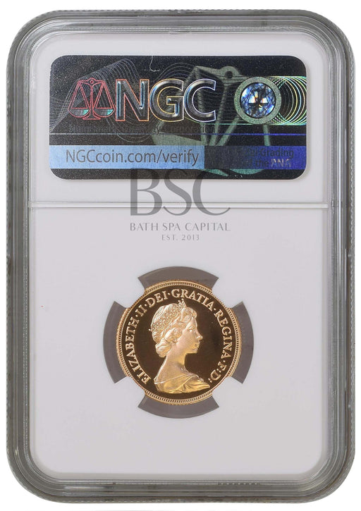 Elizabeth II, 1983 Gold Proof Sovereign NGC PF70 Ultra Cameo