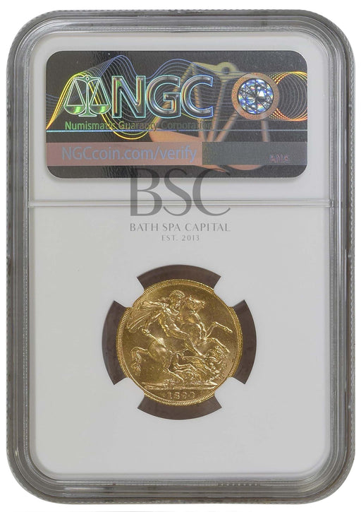 Victoria, 1890 "Jubilee Bust" Gold Sovereign NGC MS63