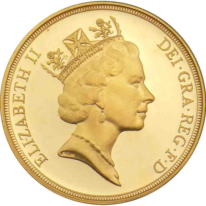 Elizabeth II, 1990 Gold Proof Double Sovereign/Two Pounds NGC PF69 Ultra Cameo