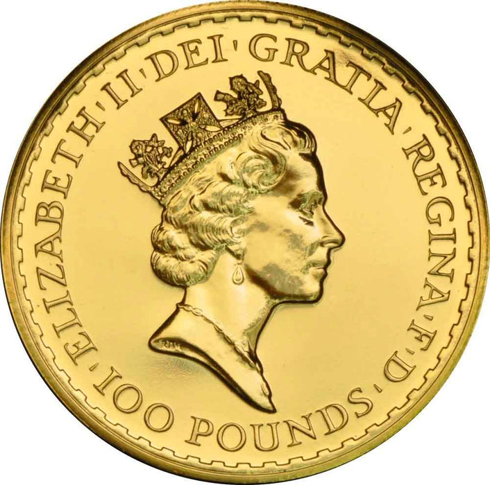 Elizabeth II, 1997 Gold Proof Britannia One Hundred Pounds NGC PF69 Ultra Cameo