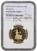 Elizabeth II, 2009 Gold Proof "Britannia" Piedfort Fifty Pence NGC PF69 Ultra Cameo