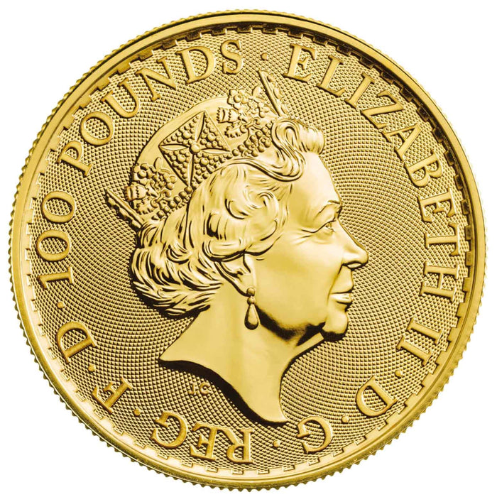 Elizabeth II, 2023 1oz Gold Britannia One Hundred Pounds PCGS MS69
