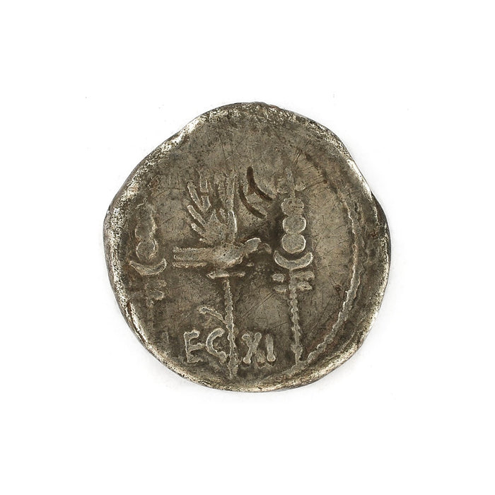 Mark Antony 'Legion XI' Silver Denarius, 32 - 31 B.C.