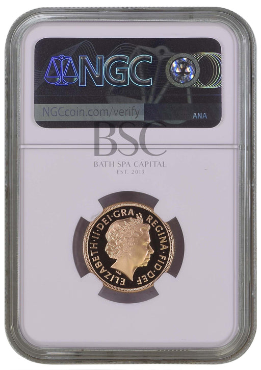 Elizabeth II, 2000 Gold Proof Sovereign NGC PF70 Ultra Cameo