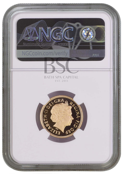 Elizabeth II, 2010 Gold Proof Sovereign NGC PF70 Ultra Cameo