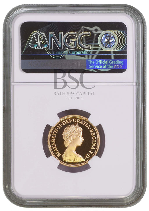 Elizabeth II, 1984 Gold Proof Sovereign NGC PF70 Ultra Cameo