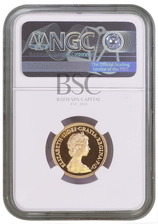 Elizabeth II, 1980 Gold Proof Sovereign NGC PF69 Ultra Cameo