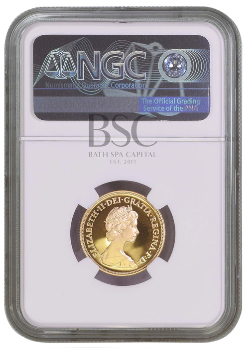 Elizabeth II, 1984 Gold Proof Sovereign NGC PF70 Ultra Cameo