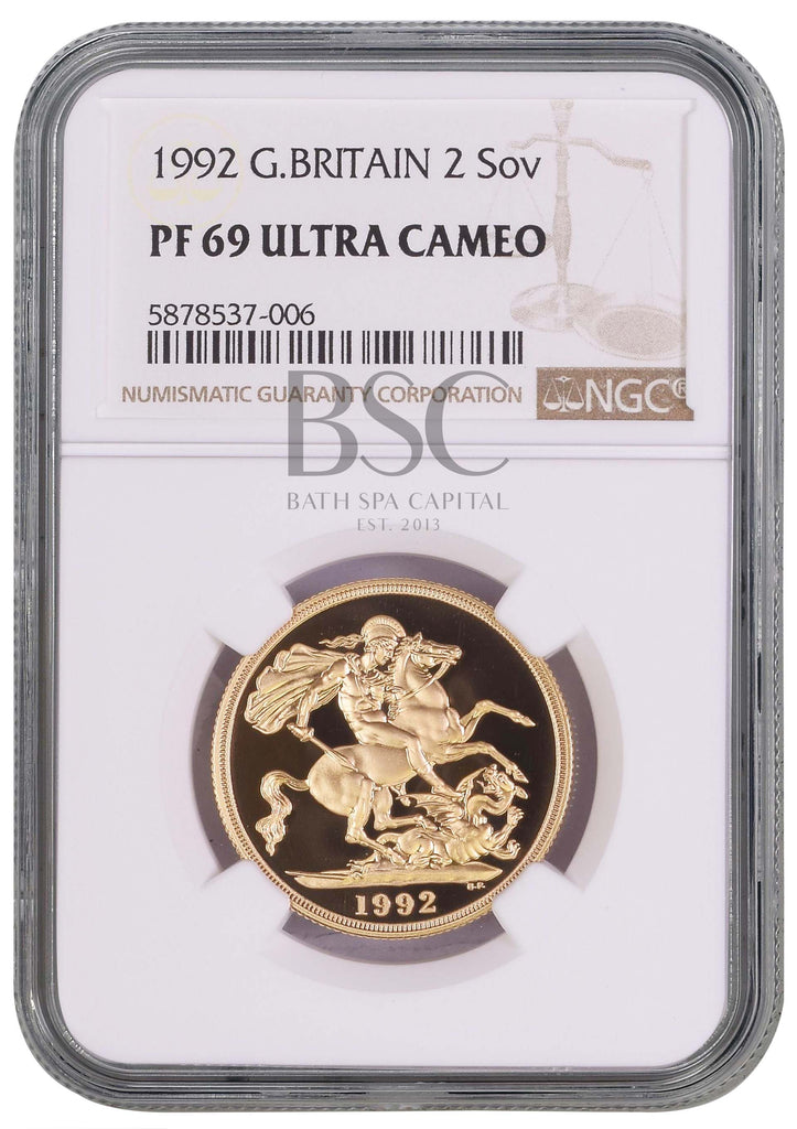 Elizabeth II, 1992 Gold Proof Double Sovereign/Two Pounds
