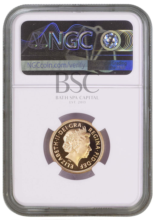 Elizabeth II, 2004 Gold Proof Sovereign NGC PF69 Ultra Cameo