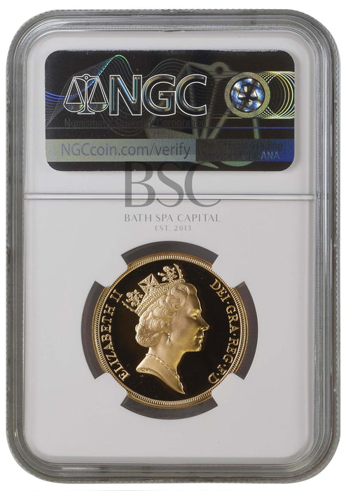 Elizabeth II, 1990 Gold Proof Double Sovereign/Two Pounds NGC PF69 Ultra Cameo