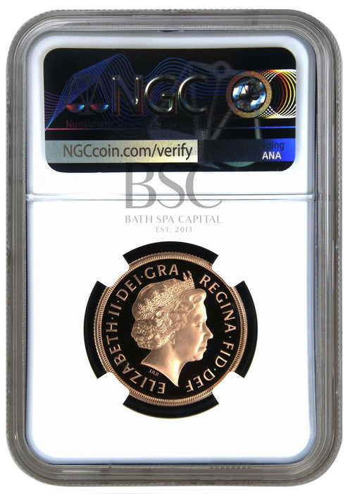 Elizabeth II, 2008 Gold Proof Double Sovereign/Two Pounds NGC PF70 Ultra Cameo