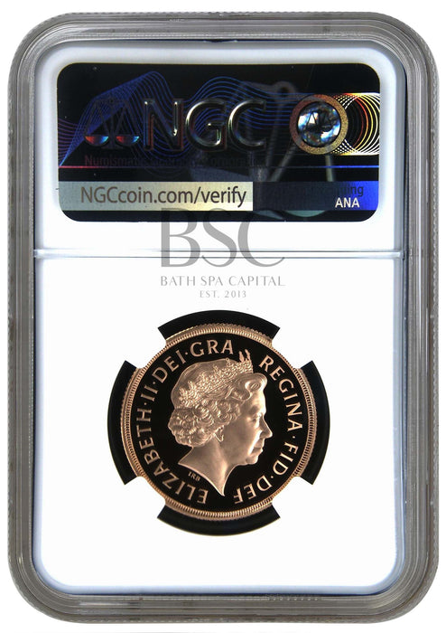 Elizabeth II, 2008 Gold Proof Double Sovereign/Two Pounds NGC PF69 Ultra Cameo