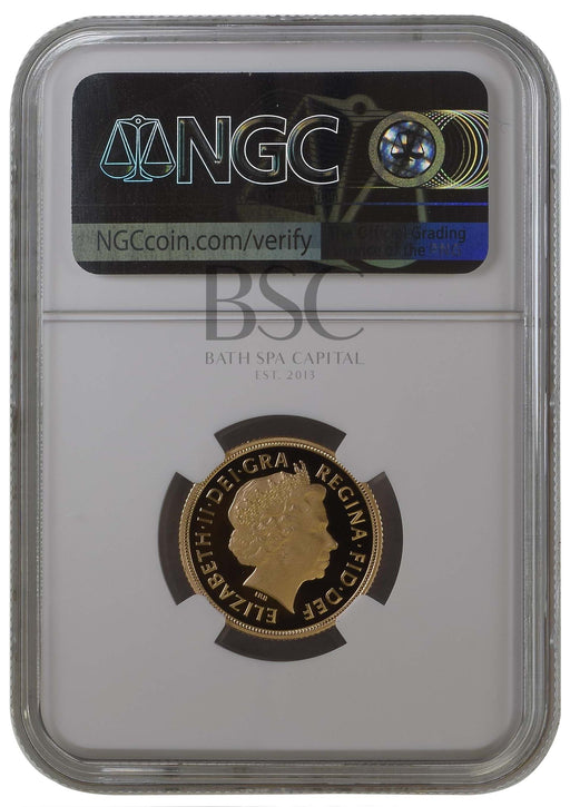 Elizabeth II, 2010 Gold Proof Sovereign NGC PF70 Ultra Cameo