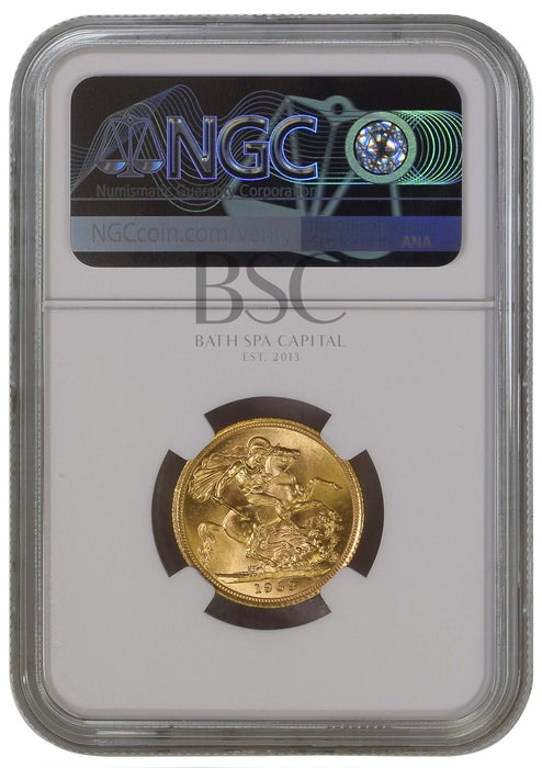 Elizabeth II, 1964 Gold Sovereign NGC MS64+