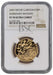 Elizabeth II, 2009 Gold Proof Piedfort Fifty Pence NGC PF70 Ultra Cameo