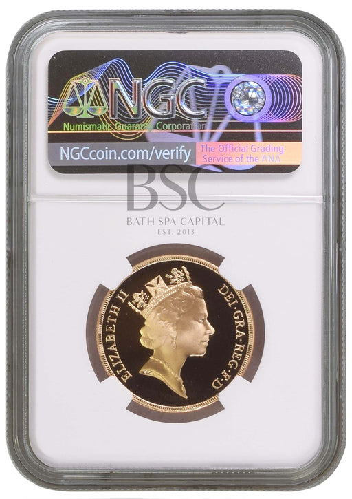 Elizabeth II, 1993 Gold Proof Double Sovereign/Two Pounds NGC PF69 Ultra Cameo