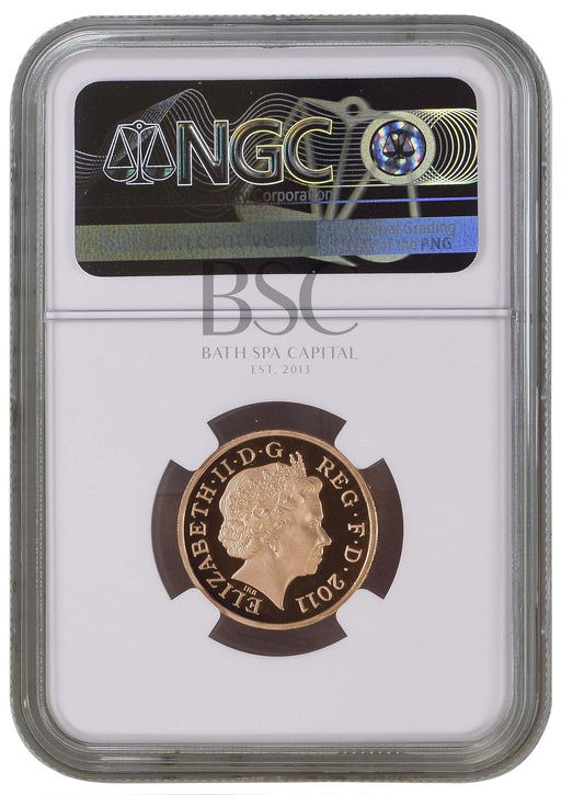 Elizabeth II, 2011 Gold Proof "Edinburgh" One Pound NGC PF69 Ultra Cameo