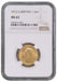 George V, 1912 Gold Sovereign NGC MS63