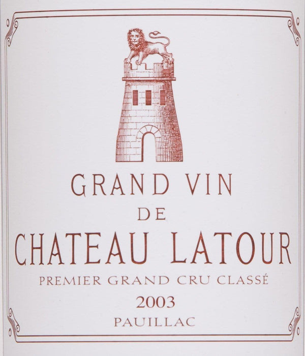 2003 Latour, Pauillac - Case of 12 (Bottle 12 x 75cl) - BSC Collectibles