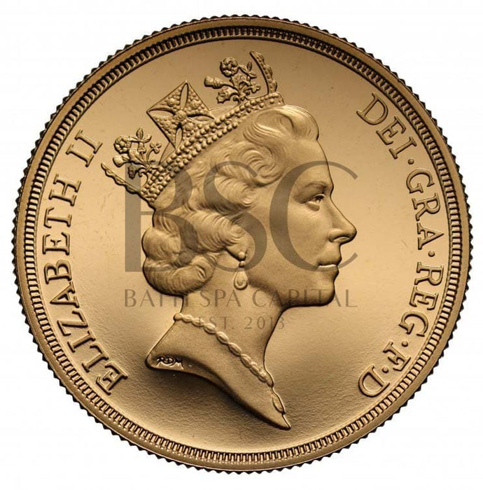 Elizabeth II, 1994 Gold Proof "Bank of England" Two Pounds Mule/Error