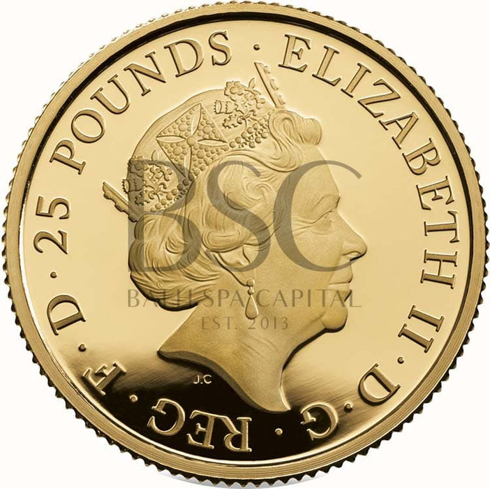 Elizabeth II, 2016 Gold Proof Twenty Five Pounds